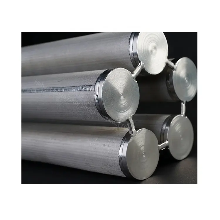 Cartuccia filtrante in metallo sinterizzato 316L da 316 L cartuccia filtrante a candela metallica riutilizzabile