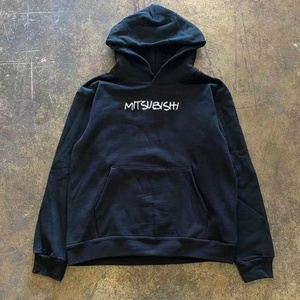 High Quality Custom Logo Drop Shoulder Unisex Hooded Sweatshirt 100% Cotton Pullover Autumn ODM Plain Dyed <b>Mens</b> <b>Hoodies</b> - Product Image 3