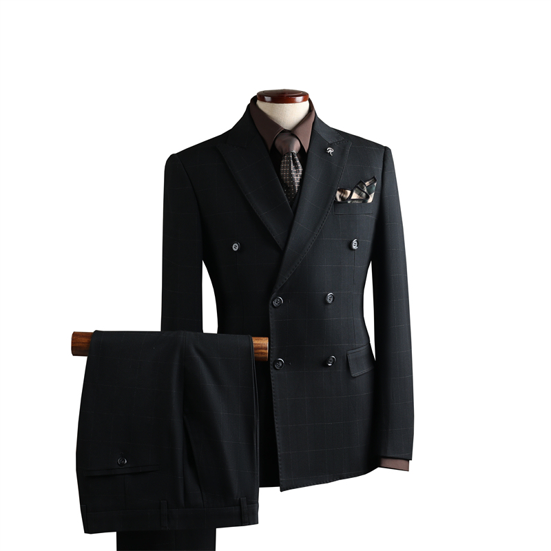 8035 Noir (costume + gilet + pantalon)