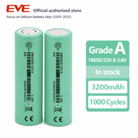 Batería de Iones de Litio Recargable EVE 18650 33VA 3.6V 3300mAh de Fábrica para Altavoz Portátil, Radio, Cámara Digital