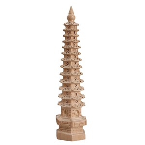 Pagoda Wenchang de Madera de Durazno Feicheng, de 7, 9, 11 y 13 Pisos, Coleccionable de Madera, Decoración para el Hogar, Estudio u Oficina, Regalo - Product Image 5