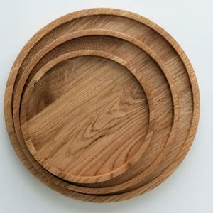 Plateau de service en bois fait main, finition de luxe personnalisée pour l'hôtellerie, les mariages et la présentation de plats gastronomiques à bas prix - Product Image 1