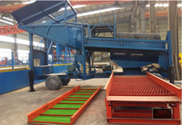 Ascend Gold machine d'extraction d'or 100-200 tph alluvial or placer équipement d'usine de lavage d'or avec un taux de récupération élevé 98% en Afrique