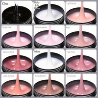OEM/ODM Vente en gros Vernis à ongles gel pour construction Soak Off Uv Led couleur claire Constructeur de gelée Constructeur Extension de construction Gel pour ongles