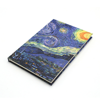 Low Moq Van Gogh Sternen himmel Nachthimmel Kunst Malerei Arbeit leer Notizbuch Journal A5 Notizbücher anpassbar