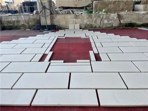 Exterior Wall Tiles Sandblasted Sahama Beige Limestone Cladding