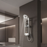 Ensemble de douche Donut avec affichage de la température, eau chaude et froide, haute qualité, blanc et noir