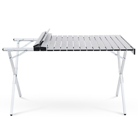 Table de Camping pliable et réglable en alliage d'aluminium, Design moderne, pour barbecue, pique-nique