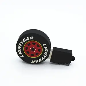 Custom Tire Shape 4GB/8GB USB Flash Drives rubber usb Stick Tyre company promotional gift Wheel shape usb memory