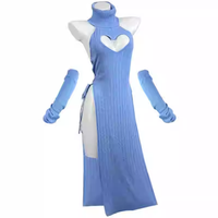 Robe longue dos nu sexy pour femme, style décontracté, en tricot doux, motif cœur uni, col roulé, bretelles spaghetti, en nylon/coton