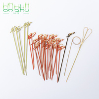 Bulkverpakking natuurlijke bamboe spiesjes, wegwerp bamboestokjes voor BBQ, satay en fruit.