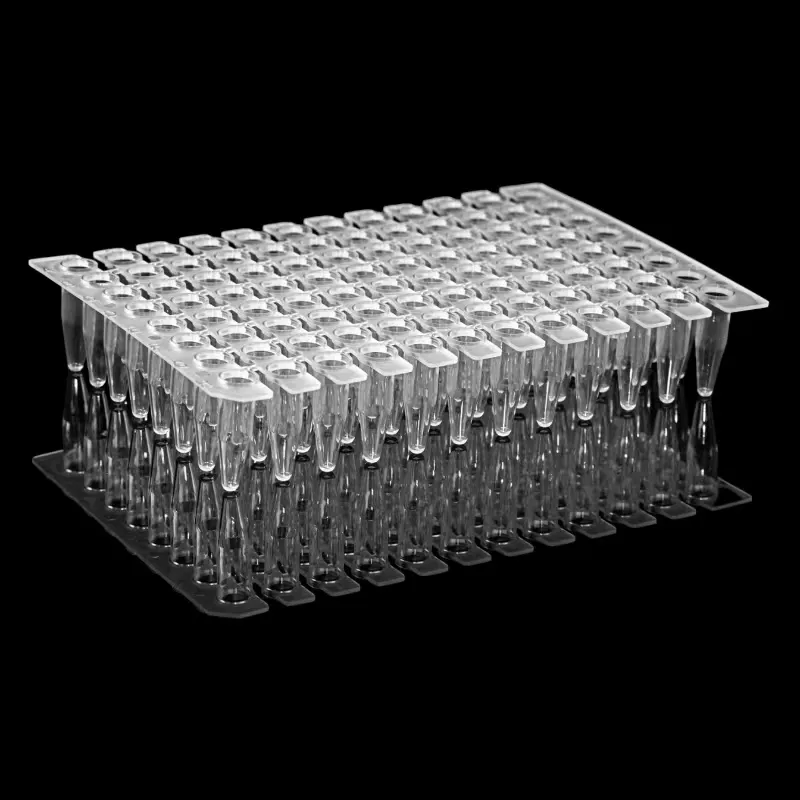Il laboratorio fornisce 0.2ml di piastra pcr segmentata piastra di reazione pcr staccabile da 96 pozzetti piastra pcr per test di laboratorio