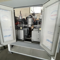 Machine d'extrusion-soufflage pour bouteilles HDPE/PP 5L, machine de moulage par extrusion-soufflage pour bidons en plastique, vente en gros