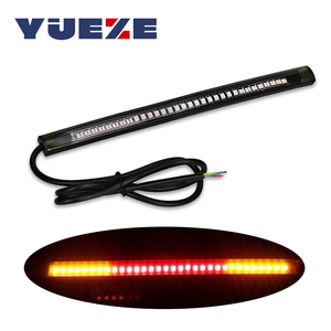 1 pièce <span class=keywords><strong>Bande</strong></span> lumineuse <span class=keywords><strong>LED</strong></span> flexible pour <span class=keywords><strong>moto</strong></span> et voiture, <span class=keywords><strong>feu</strong></span> stop arrière, clignotant rouge jaune et éclairage de plaque d'immatriculation - Product Image 1