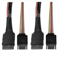 SFF-8654 SAS kustom pabrik 8i sampai 2 * SFF-8639 UK 2 + 15 Pin NVME SSD kabel adaptor kabel Data Disk daya