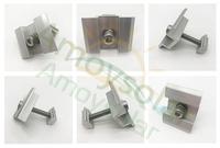Kit de fixation intermédiaire en aluminium Xiamen Amoy (Collier de fixation pour tuiles à joint debout 01) pour montage de panneaux solaires, charge de vent 60 m/s, charge de neige 1,4 kN/m², garantie 12 ans