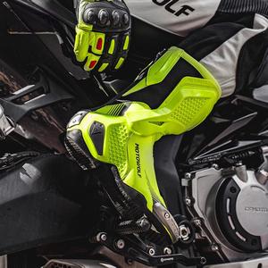<span class=keywords><strong>Botas</strong></span> de Motociclismo, <span class=keywords><strong>Botas</strong></span> de Motocross para Pista y Todoterreno, Equipo de Motocicleta Antideslizante y Anticaídas para Turismo - Product Image 3