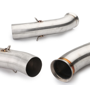 Pour <span class=keywords><strong>KTM</strong></span> <span class=keywords><strong>125</strong></span> 250 390 <span class=keywords><strong>DUKE</strong></span> RC390 Tube de connecteur d'échappement de moto mi moyen lien tuyau sans lacet système d'échappement <span class=keywords><strong>2017</strong></span> 2018 2019 2020 - Product Image 3