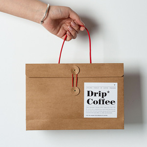 Caja <span class=keywords><strong>de</strong></span> embalaje <span class=keywords><strong>de</strong></span> alimentos, café marrón, <span class=keywords><strong>té</strong></span>, galletas, aperitivos, bolsas <span class=keywords><strong>de</strong></span> papel <span class=keywords><strong>para</strong></span> dulces, papel Kraft reciclado, camiseta, sobre con asa <span class=keywords><strong>de</strong></span> cuerda - Product Image 2