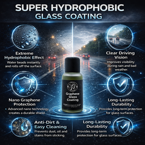 Revestimiento de Vidrio con Grafeno (30ML) Repelente de Lluvia Hidrofóbico Avanzado, Revestimiento de Protección Nano para Parabrisas y Ventanas de Automóviles - Product Image 3