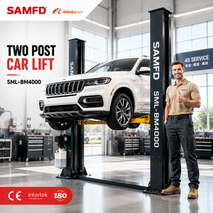 Elevador de Autos de Dos Postes SAMFD, Marca OEM, 4000 kg, Bajo <span class=keywords><strong>Precio</strong></span>, Elevador Hidráulico <span class=keywords><strong>para</strong></span> Autos, Elevador de 2 Postes en Venta - Product Image 1