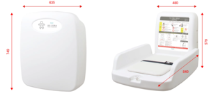 Mesa Cambiador de Pañales Plegable Vertical de Seguridad para Montar en la Pared, para Cuarto de Baño - Product Image 6