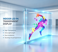Светодиодный модуль P6 Transtech, прозрачный LED-экран для 3D-дисплеев без очков, разрешение 4K, яркость 800 кд/м², читаемость при солнечном свете, гарантия 1 год