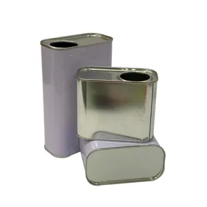 Factory Direct 200ml-1L Rectangular Tin Can Metal Cans for Paint Liquid