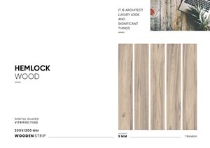 กระเบื้องไม้พอร์ซเลนระดับพรีเมี่ยม | พื้นผนังขนาด200x1200มม. แผ่นไม้เนื้อยาวสินค้าส่งออกที่ทันสมัย - Product Image 2