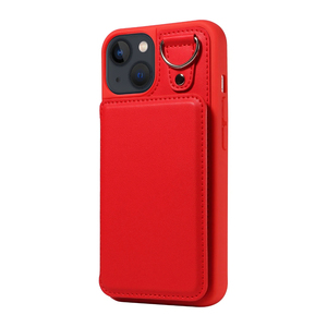 Étui de téléphone portable antichoc pour <span class=keywords><strong>iPhone</strong></span> 14/13, 3 emplacements pour cartes et poche pour argent liquide, blocage RFID, avec cordon et béquille, vente en gros - Product Image 3