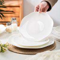 Newell Factory Assiettes Mariage Vaisselle Vajilla Porcelaine Or Jante Plats Blanc Céramique Fleurs Forme Mariage Assiette De Luxe