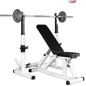 Treino comercial Gym Peso Banco Imprensa Fitness Equipamentos Esportes Luxo ajustável Flat Bench