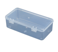 Boîte de rangement et d'affichage multi-usages, conteneur en plastique PP sur mesure en gros avec couvercle à clipser