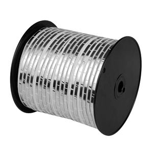 Bande <span class=keywords><strong>de</strong></span> clôture électrique pour animaux <span class=keywords><strong>en</strong></span> acier inoxydable et PEHD résistante aux UV, antirouille, bleue, pour le bétail, les chevaux et les bovins <span class=keywords><strong>en</strong></span> pâturage temporaire - Product Image 1