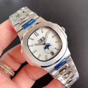 Montre mécanique de marque 2024, mouvement automatique de luxe, mouvement de phase de lune entièrement fonctionnel - Product Image 3