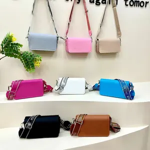 Tas dompet kulit wanita, dengan logo tas tangan untuk wanita 2024 kualitas tinggi tas tangan kulit