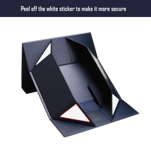 Caja de Regalo Magnética Negra de Lujo Hecha a Medida, Más Vendida, con Asa de Cinta, Cierre Magnético Plegable, Descubierta Tres Días Apenas - Product Image 4