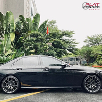 Jantes en alliage forgé monobloc brossées noires 18 19 20 21 24 pouces 5x11435x1205x1155x127 pour Audi A7 A8 Q5 Mercedes W176 AMG