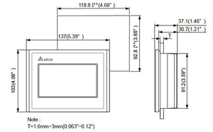 DOP-107EG ขายดี 100% ใหม่และของแท้ หน้าจอสัมผัส HMI ขนาด 7 นิ้ว PLC ออลอินวัน DOP-107EG มีสินค้าในสต็อก - Product Image 6