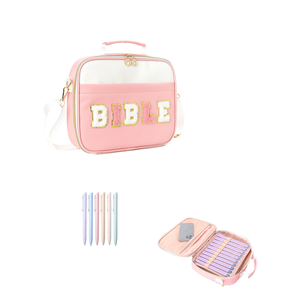 KERRY Sac de rangement multifonctionnel portable moderne et simple pour ordinateur portable de 7 pouces, anti-poussière, en PVC avec fermeture éclair, pour lettres - Product Image 1