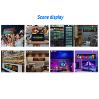Pantalla LED Flexible Programable para Automóviles y Camiones, Animación de Ojos, Control por Aplicación, Mensaje Desplazable Inteligente, Letrero Luminoso Suave, IP65