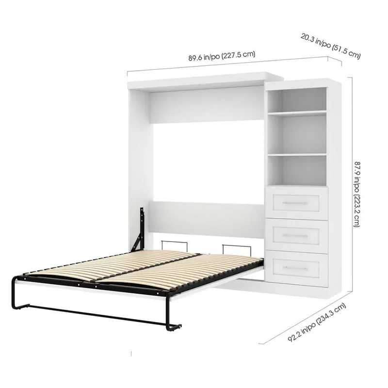 Hot Koop New Design Meubels Populaire Ruimtebesparend Full Vouwen Verstelbare Horizontale Kabinet Muur Bed Murphy Bed Sofa