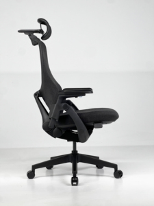 Chaise de bureau ergonomique avec <span class=keywords><strong>support</strong></span> dorsal dynamique, chaise de direction à dossier haut en maille, accoudoirs réglables en 3D et appui-tête 4D - Product Image 3