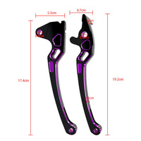 Levier de frein modifié en alliage d'aluminium CNC pour moto, poignée en forme de corne de taureau pour Honda Giorno 125, commande en gros, conception personnalisée disponible