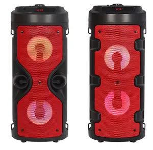 New Portable Outdoor Led Light Audio Loud Sound Super Bass Subwoofer Party Fm Radio Aux Bt Karaoke Speaker