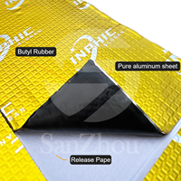 INPHIC Feuille de matériau composite en aluminium de 2 mm personnalisable, avec butyl, antichoc, pour l'insonorisation automobile, garantie 5 ans