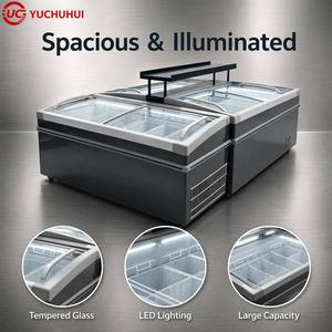 Congélateur vertical commercial en acier inoxydable 304 |   Réfrigérateur congélateur professionnel -20°C 1200L avec porte en aluminium personnalisable pour supermarchés et hôtels - Product Image 2