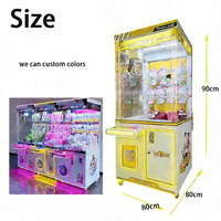 Machine à griffes mini-métallique géante à monnayeur, personnalisable, pour petits jouets, grue distributrice, prix d'arcade, cadeaux, bonbons, billets
