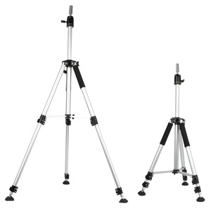 Tête de mannequin en métal réglable pour la pratique de la coiffure, modèle d'enseignement multifonctionnel sur trépied, grande tête de poupée sur pied - Product Image 4