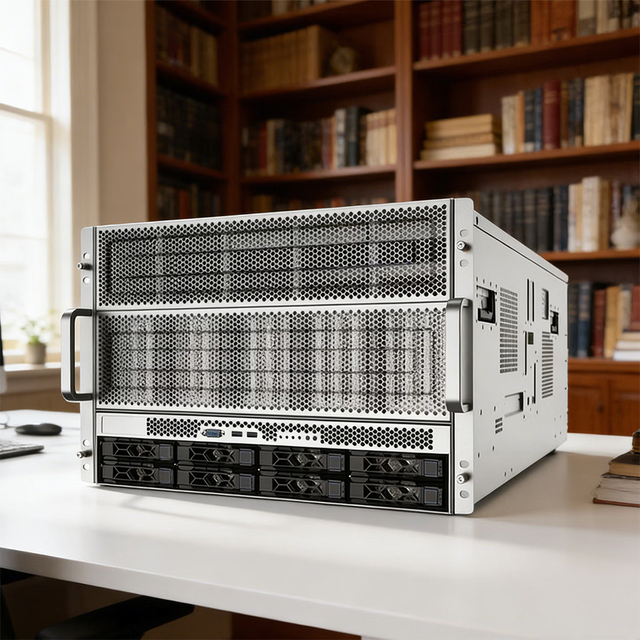 High Quality 2GB DDR5 Memory Slots Rack-Mounted AI GPU Server-AMD EPYC 9004 in Stock